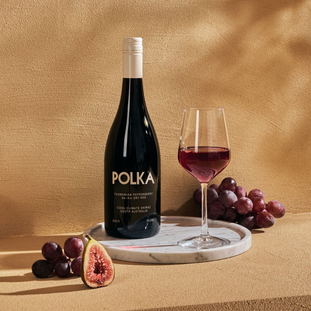 Polka De-Alc Dry Red