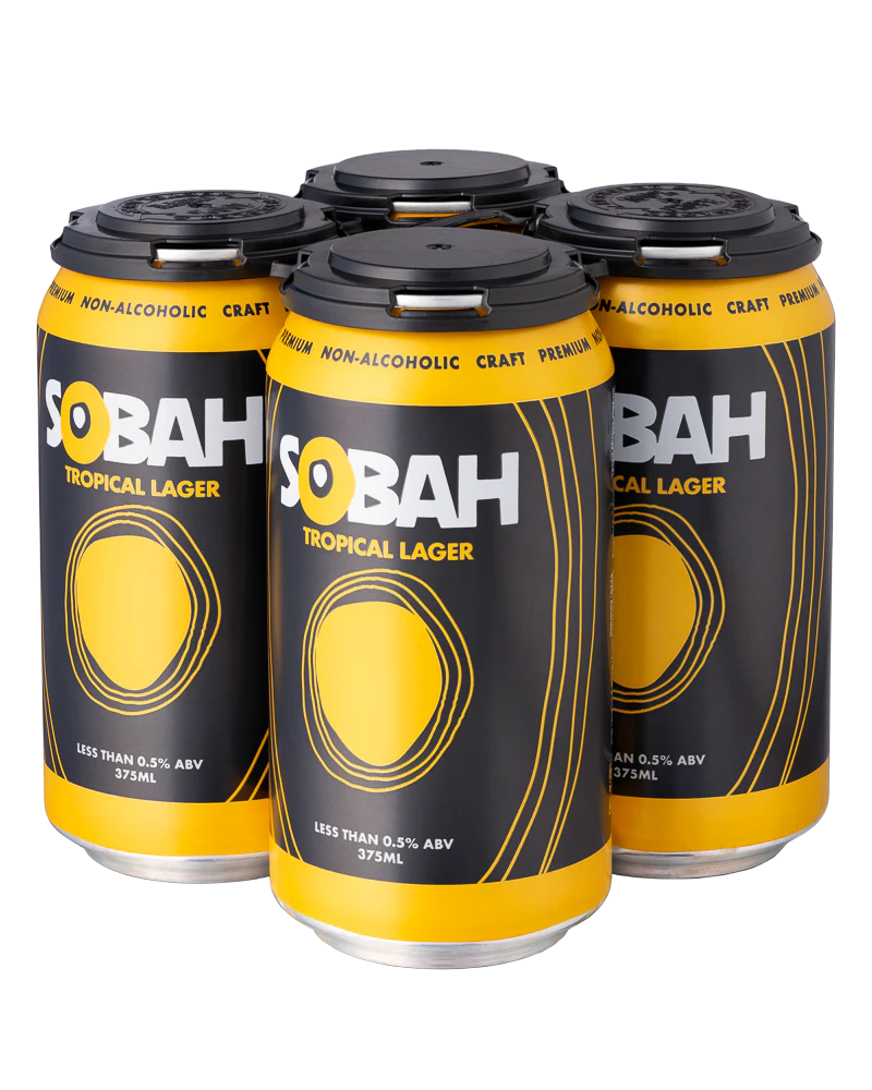 Sobah Tropical Lager Non Alcoholic Beer 4Pack