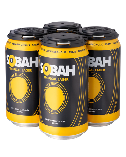 Sobah Tropical Lager Non Alcoholic Beer 4Pack